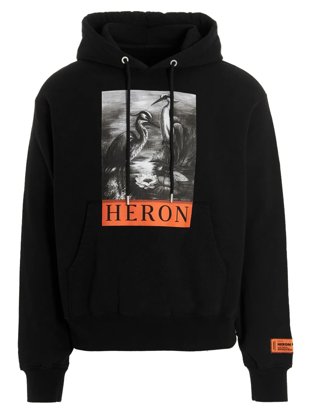 Heron Preston Graphic Printed Drawstring Hoodie