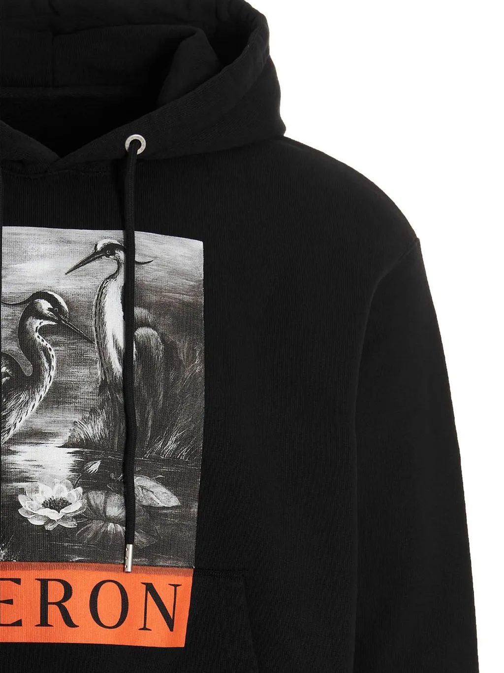 Heron Preston Graphic Printed Drawstring Hoodie