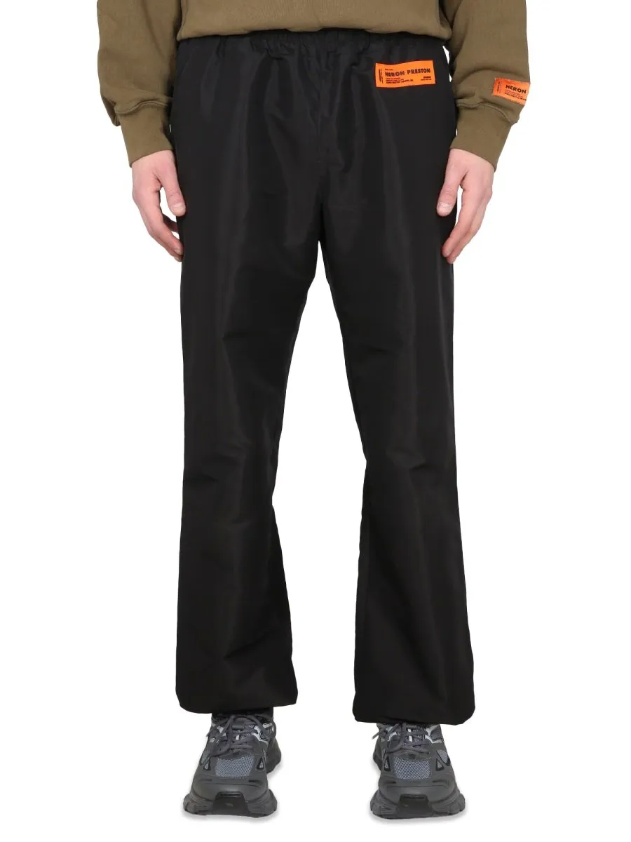 Heron Preston Logo Patch Wide Leg Pants