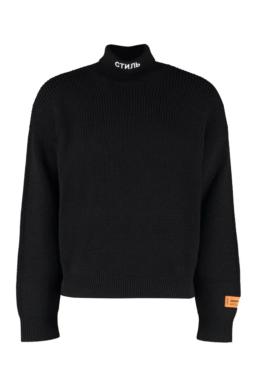 Heron Preston Ribbed Knit Rollneck Sweater