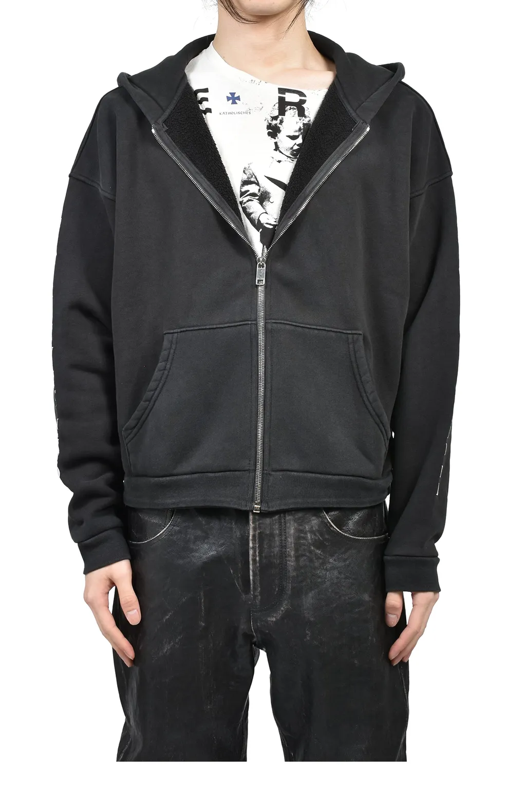 Never Wake Me Zip Hoodie / Blk