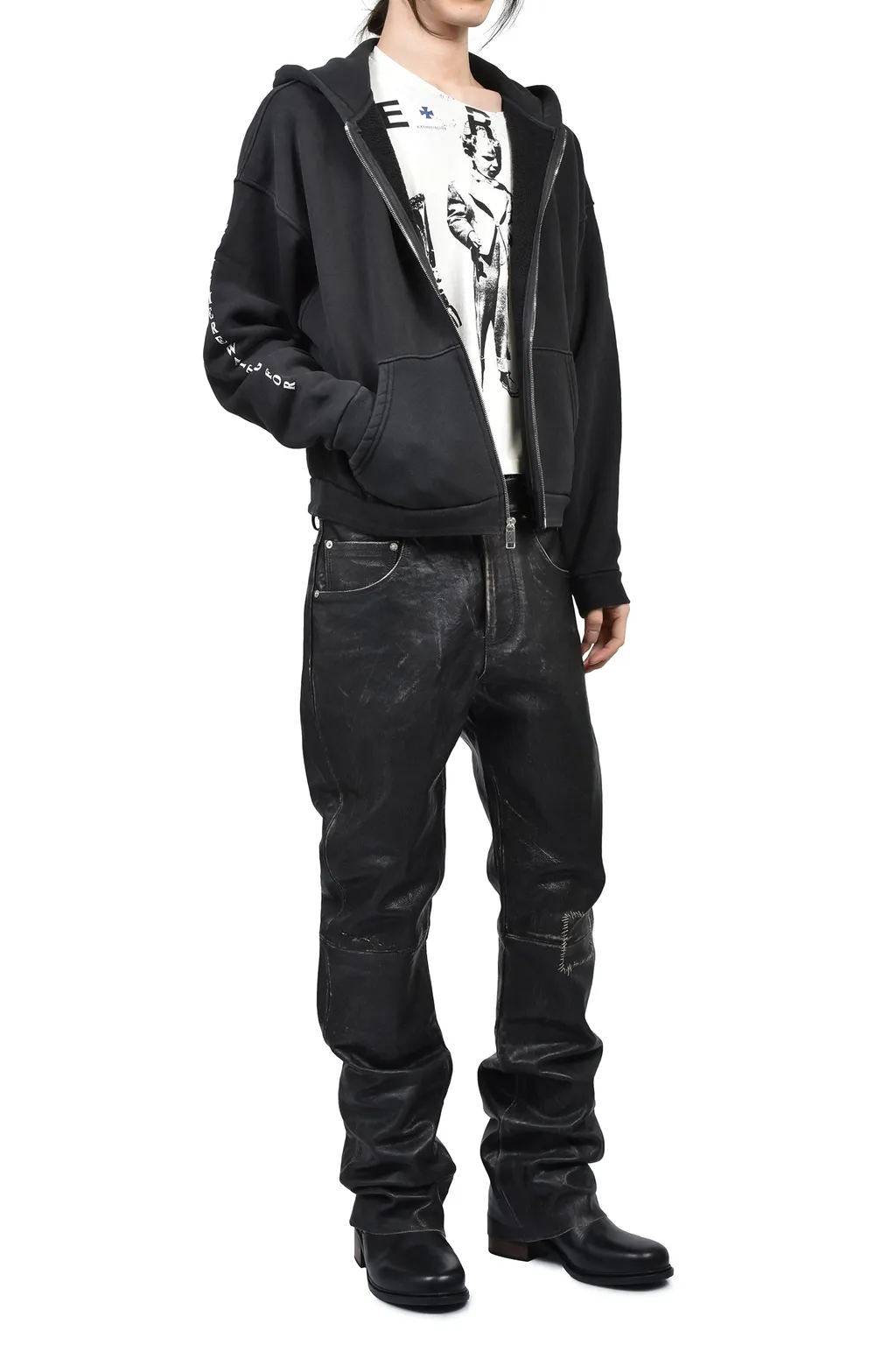 Never Wake Me Zip Hoodie / Blk