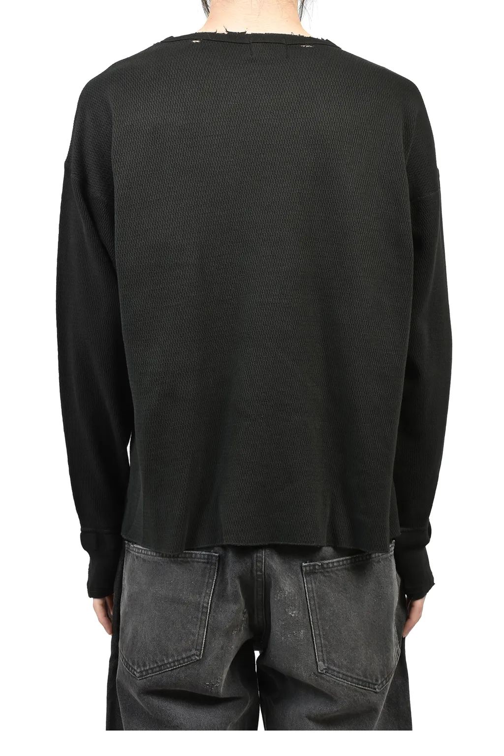 Classic Logo Distressed Thermal Ls / Cha