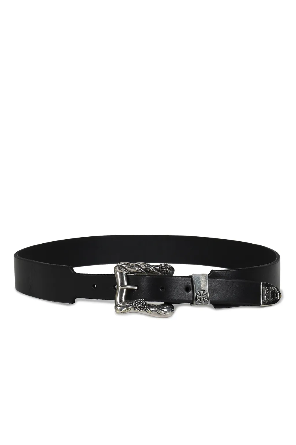 Classic Rose Buckle Belt / Blk