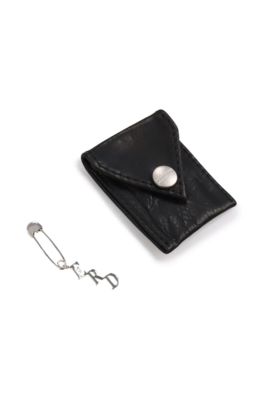 Erd Charm Safety Pin Earring / Sil