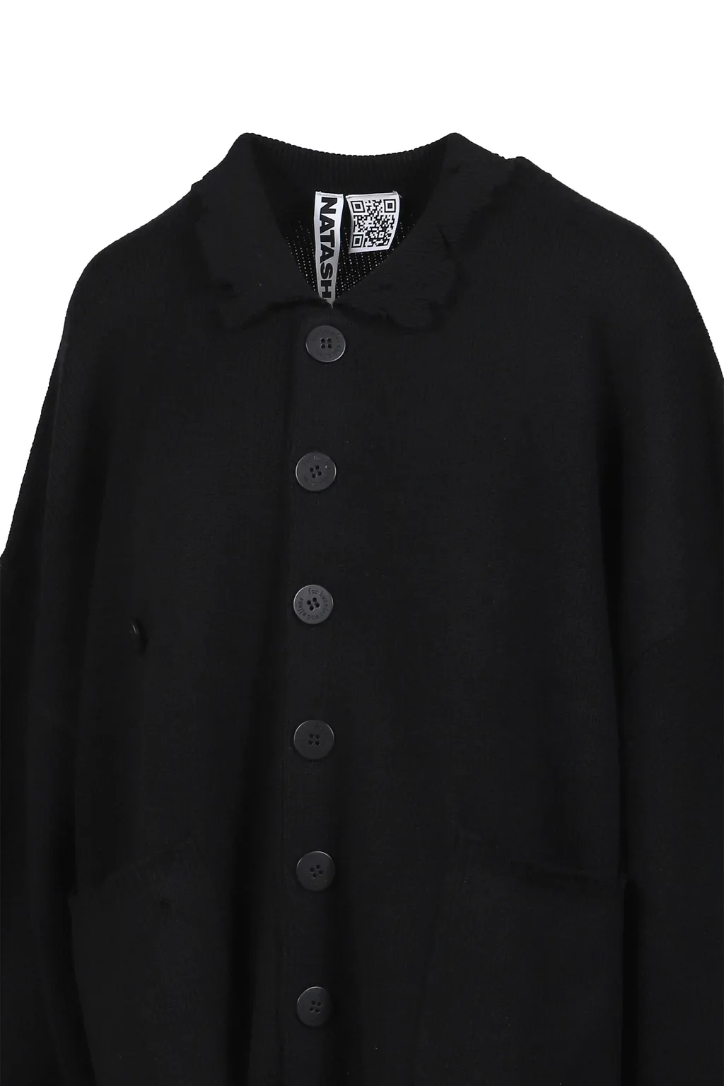 Distressed Cardigan Male Version / Cashmere Blk