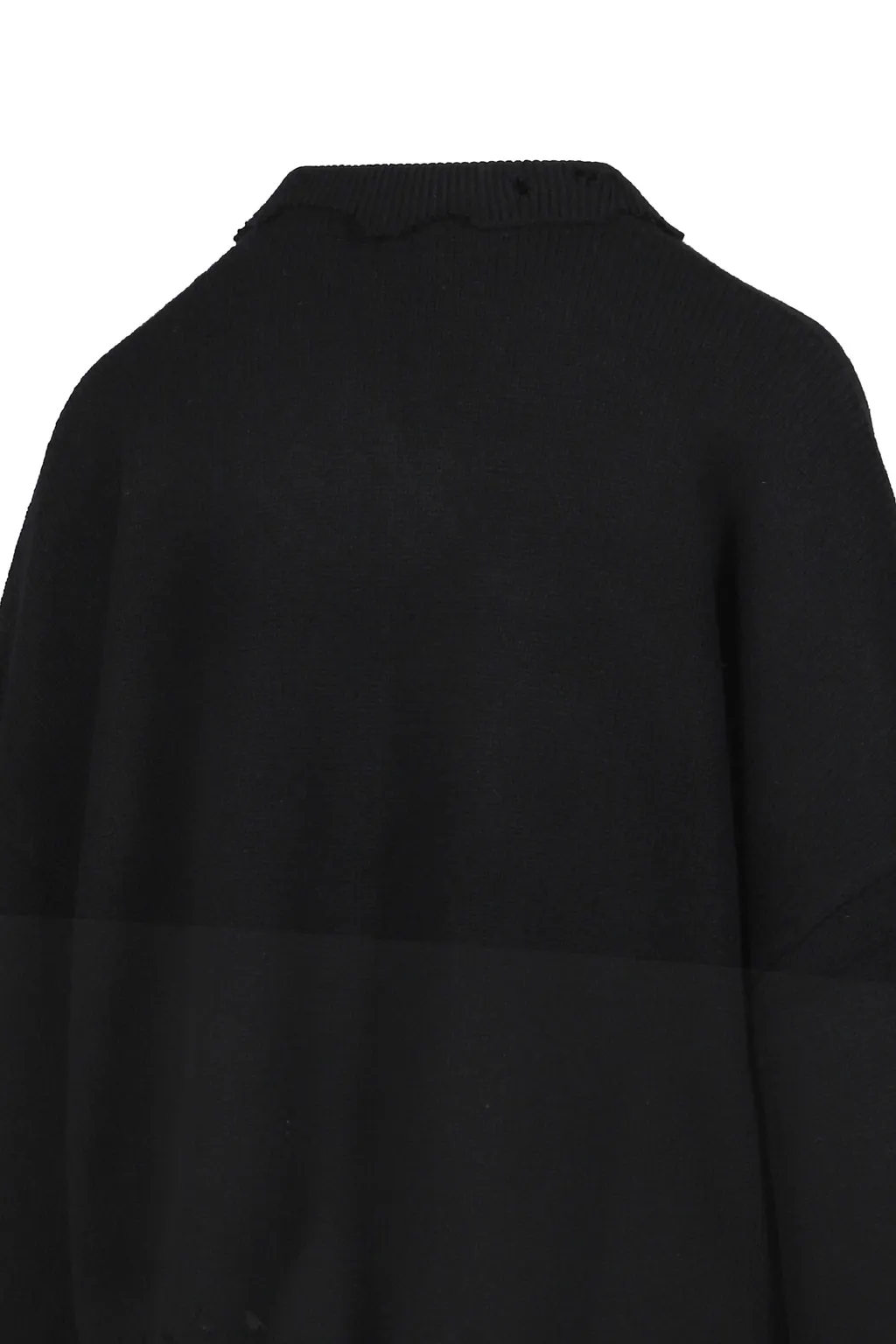Distressed Cardigan Male Version / Cashmere Blk