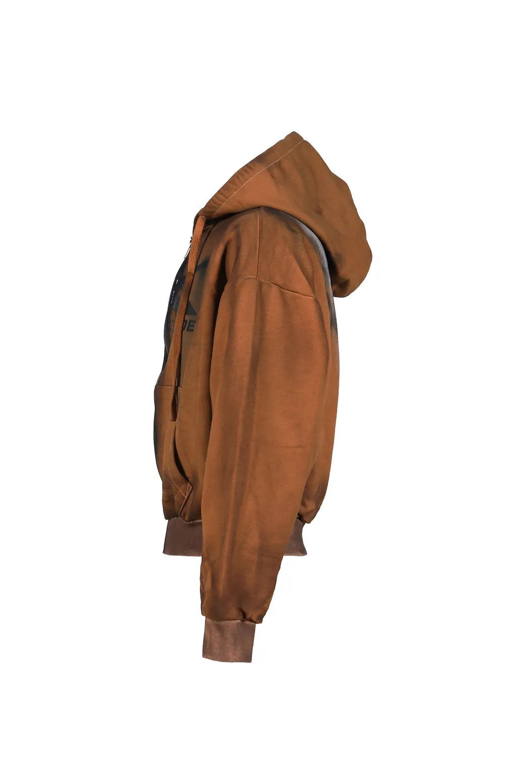 Dirty Zip Up Hoodie / Bei