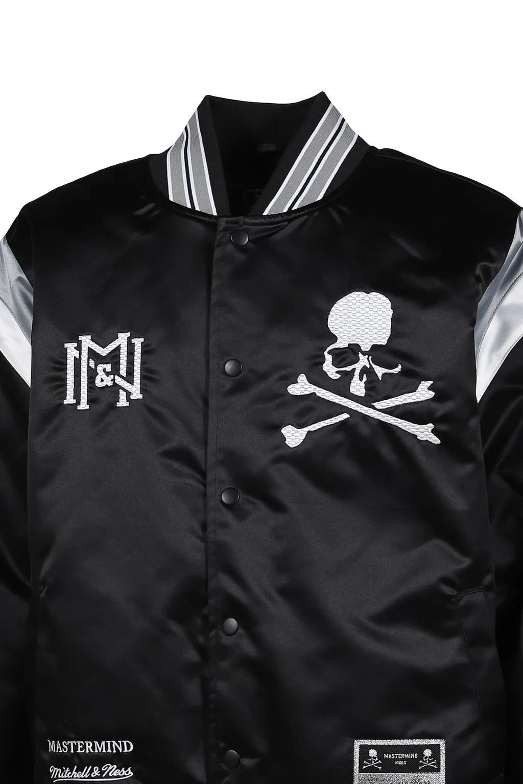Jk16964-Clbblck/Mastermindxm&N Satin Jacket / Blk