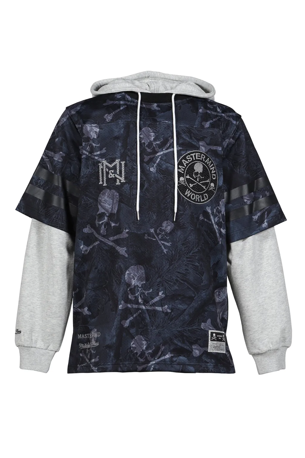 Jy16967-Clbblck/Mstrmndxmn Prnt Hooded Jersy / Blk