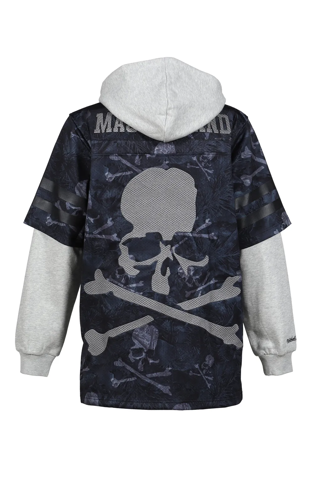 Jy16967-Clbblck/Mstrmndxmn Prnt Hooded Jersy / Blk