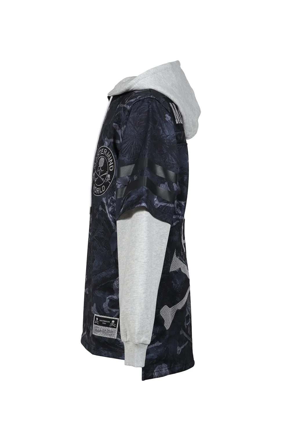 Jy16967-Clbblck/Mstrmndxmn Prnt Hooded Jersy / Blk