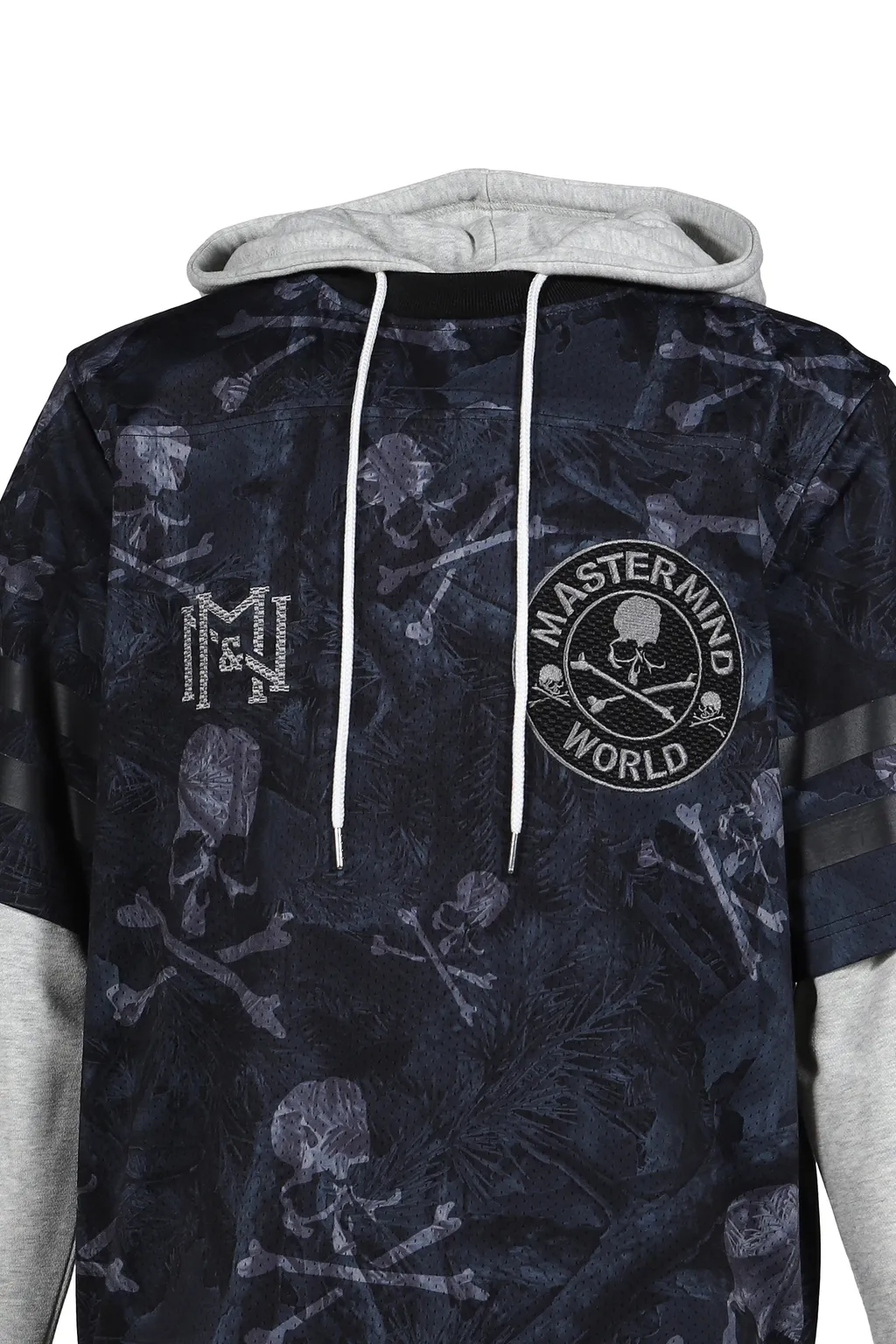 Jy16967-Clbblck/Mstrmndxmn Prnt Hooded Jersy / Blk
