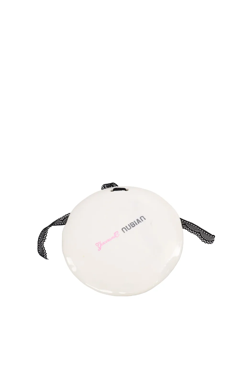 Not Your Basic Tray Round Ribbon / Wht