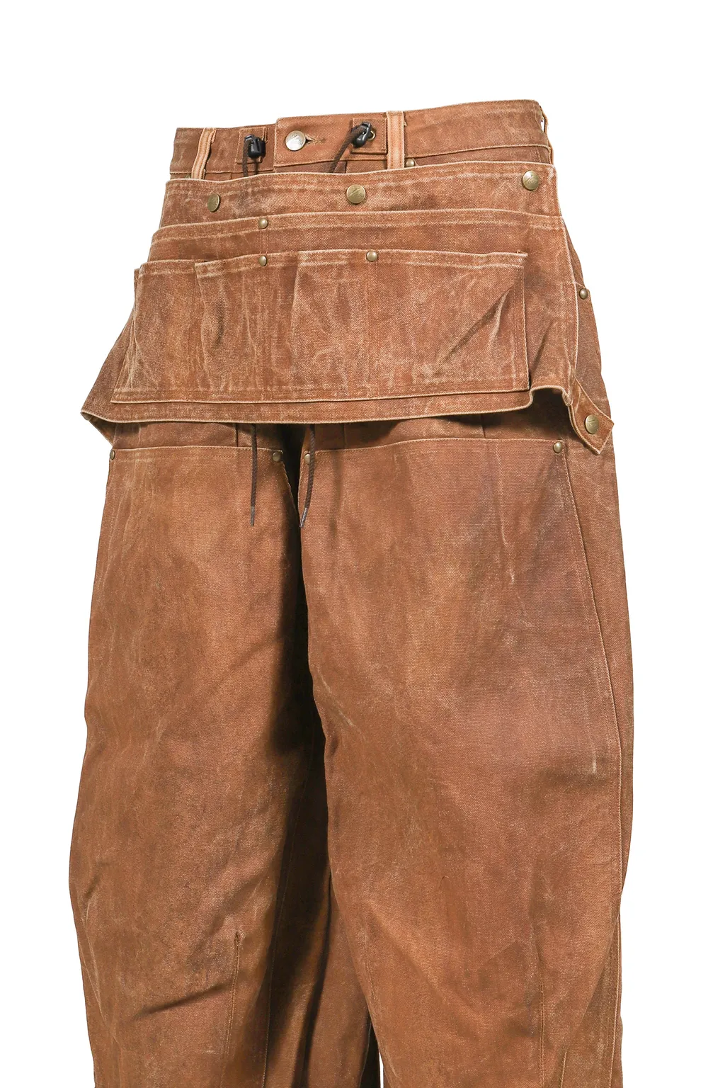 Hd Apron Painter Pant - Duck Canvas / Kakishibu Paint / Dk.Brw