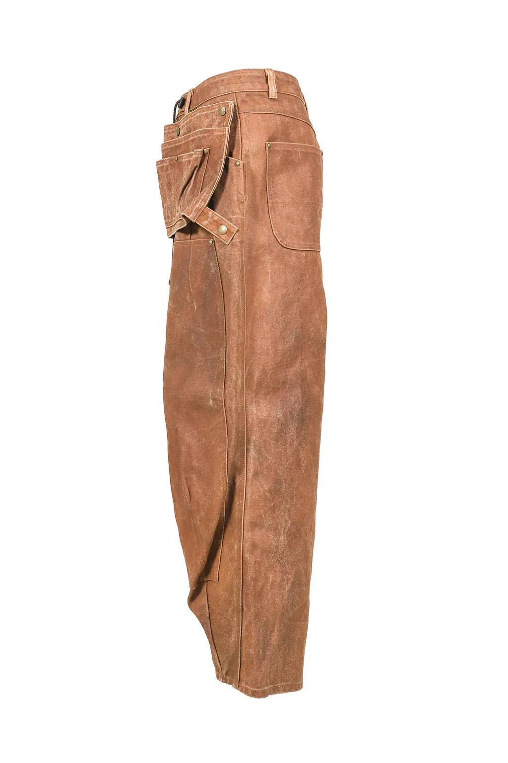 Hd Apron Painter Pant - Duck Canvas / Kakishibu Paint / Dk.Brw