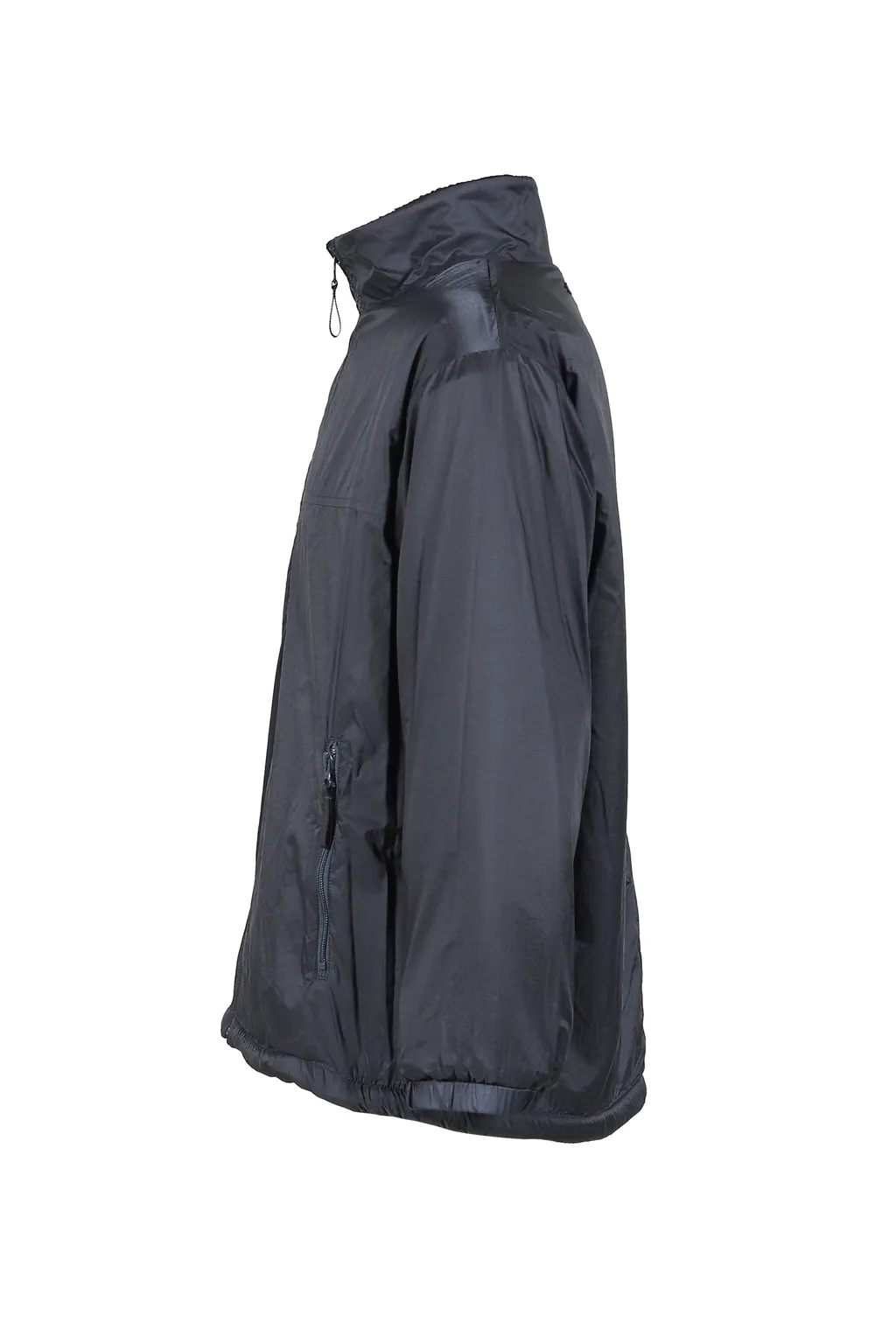 Fleece Liner Nylon Zip Up Jacket / Weather Mj Connection / Blk