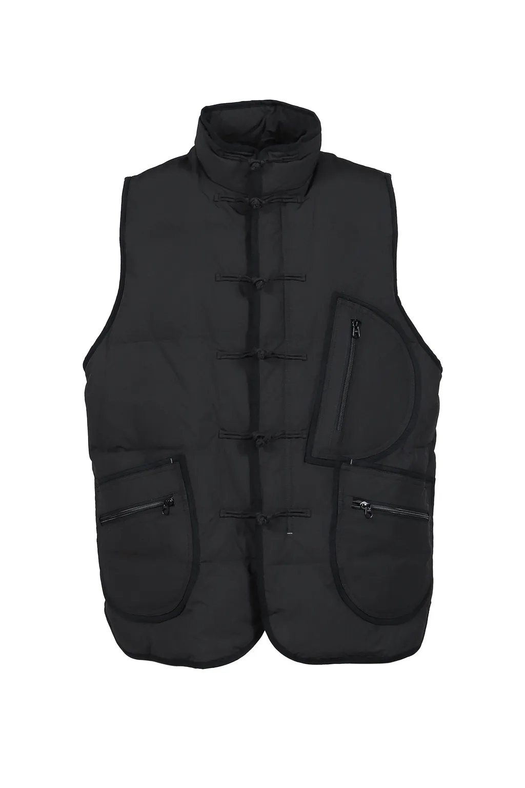 Weather Chinese Down Vest / Blk