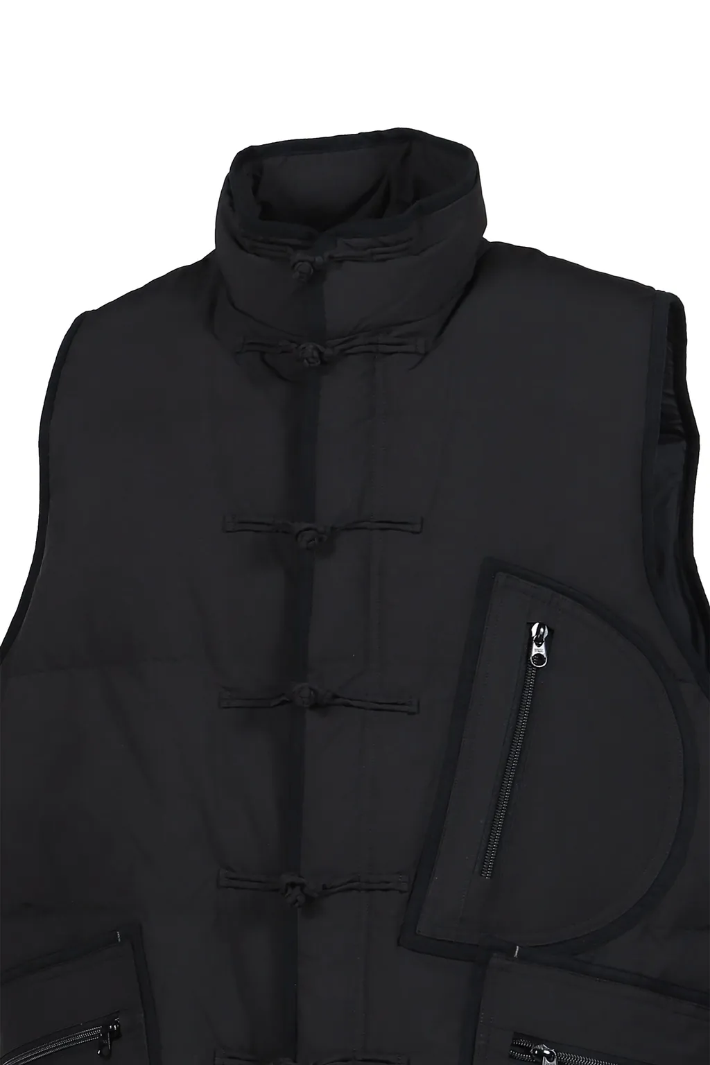 Weather Chinese Down Vest / Blk