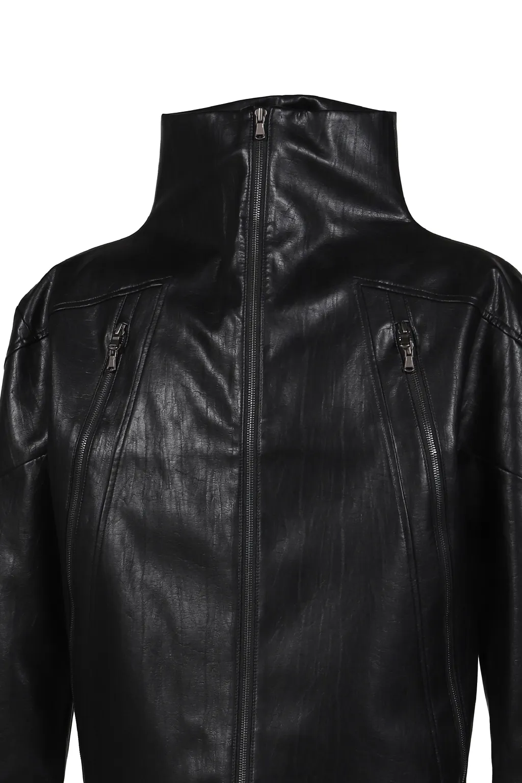 Nail Faux Leather Jacket / Blk