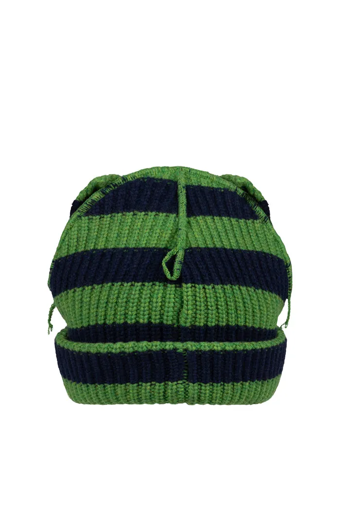 Supersized Chunky Ears Beanie / Grn