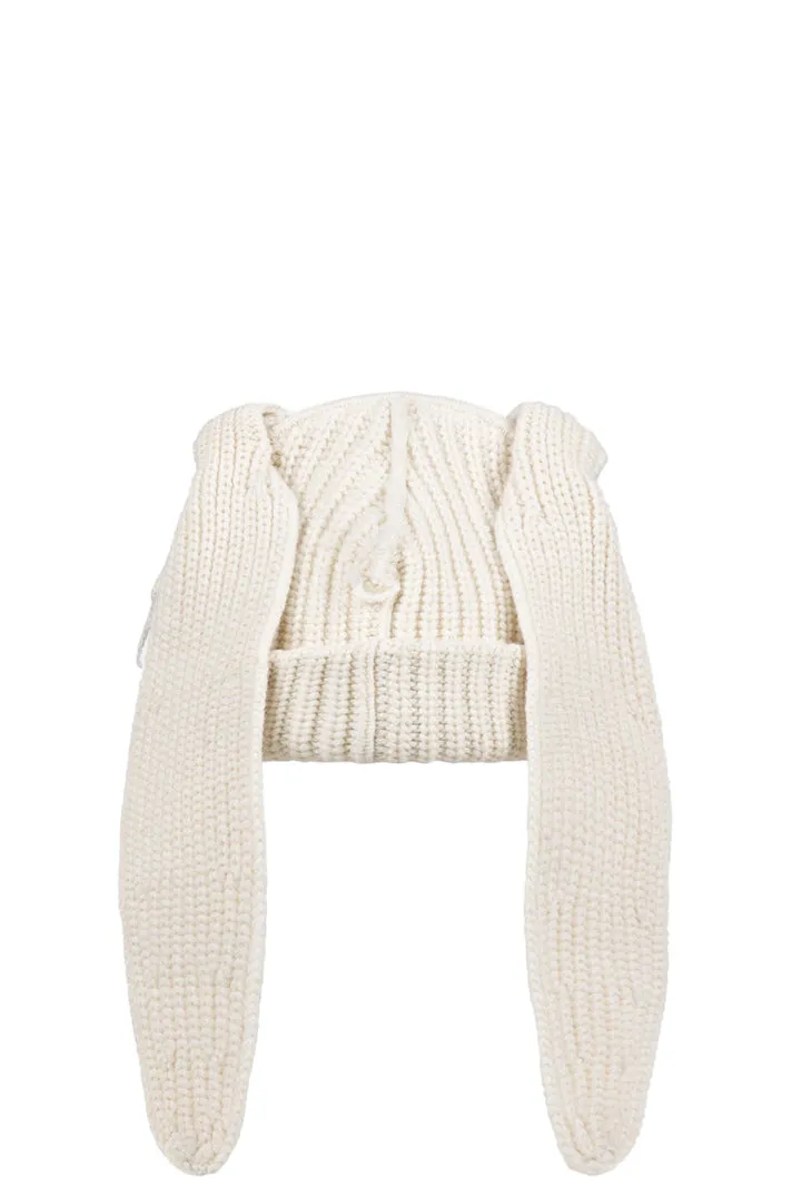 Chunky Rabbit Beanie / Ecru