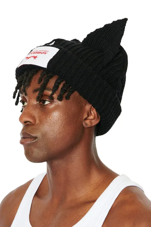 Chunky Ears Beanie / Black