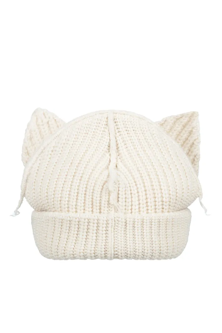 Chunky Ears Beanie / Ecru