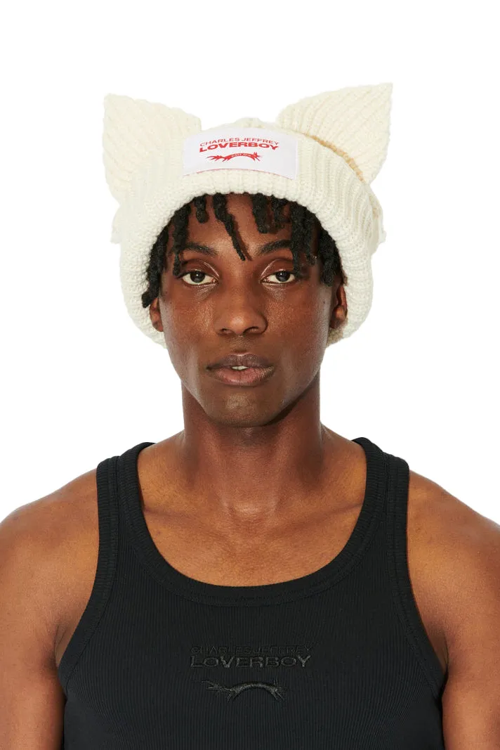Chunky Ears Beanie / Ecru