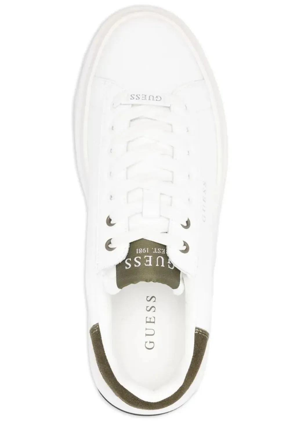 Guess Round Toe Lace-Up Sneakers