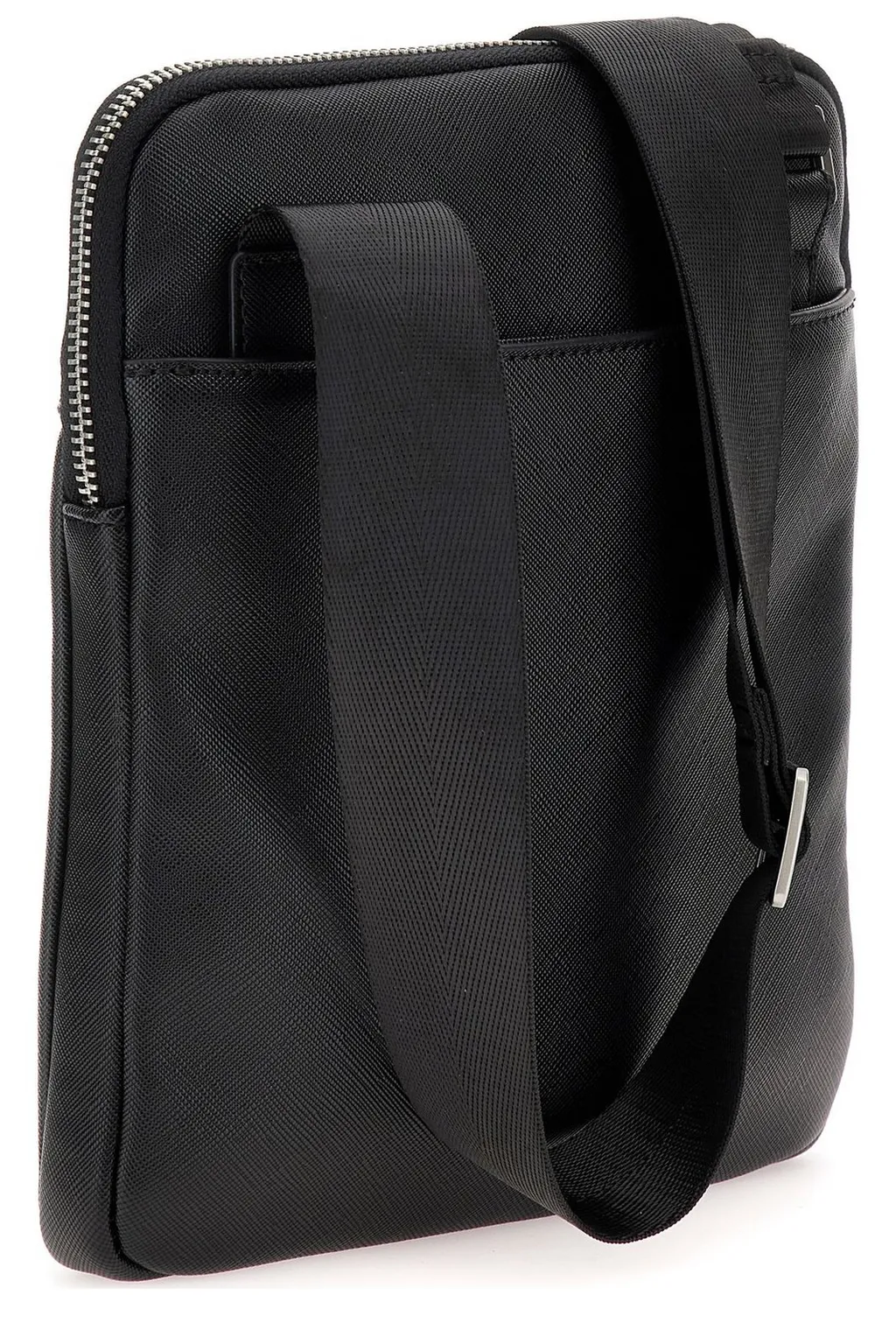 Guess Logo Plaque Zipped Crossbody Bag