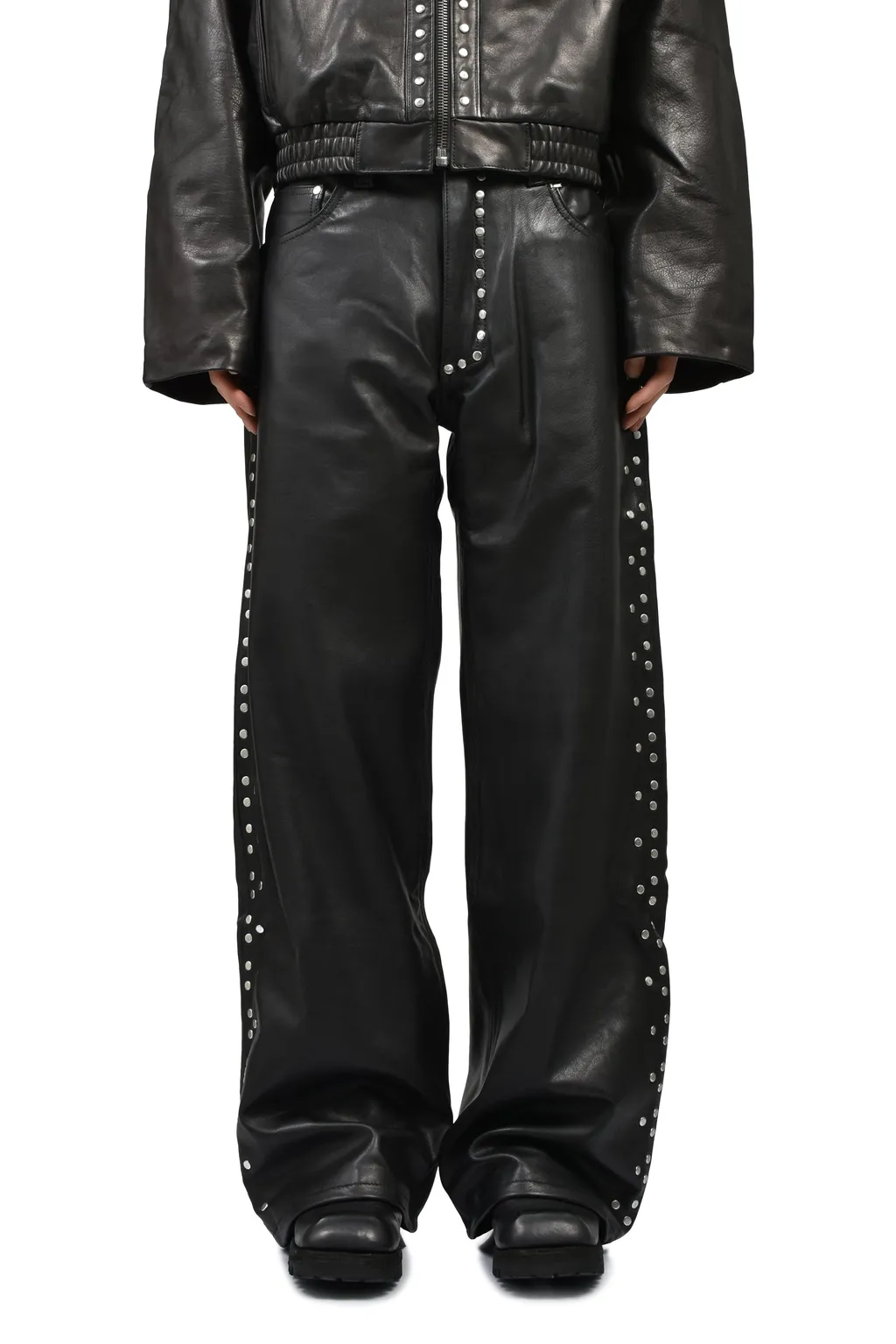 David Leather Pants / Black