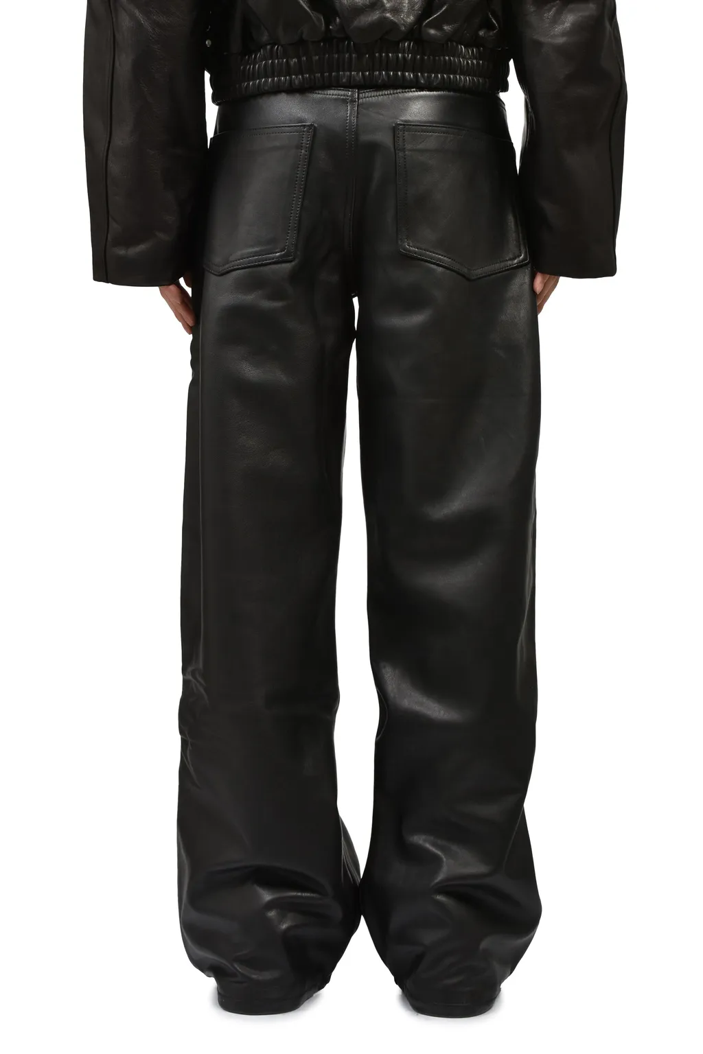David Leather Pants / Black