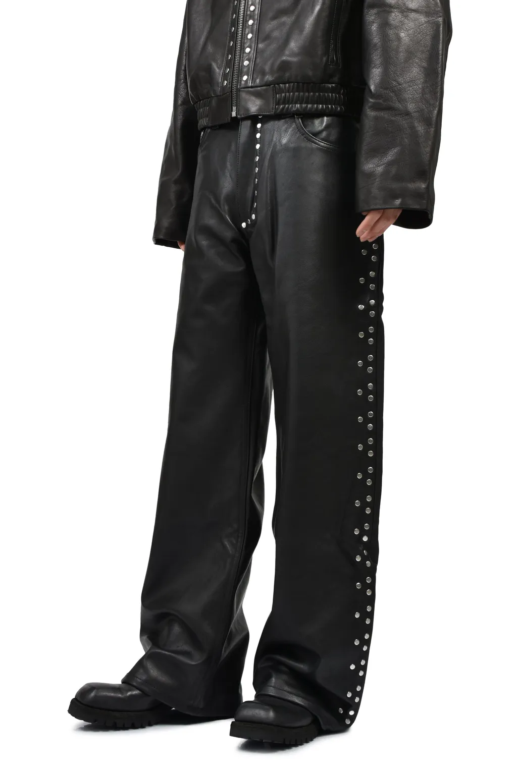 David Leather Pants / Black