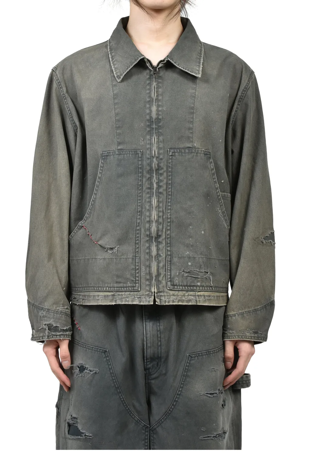 Remaked Detroit Duck Jacket / Blk