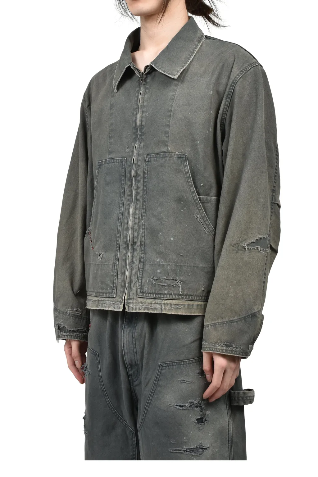 Remaked Detroit Duck Jacket / Blk