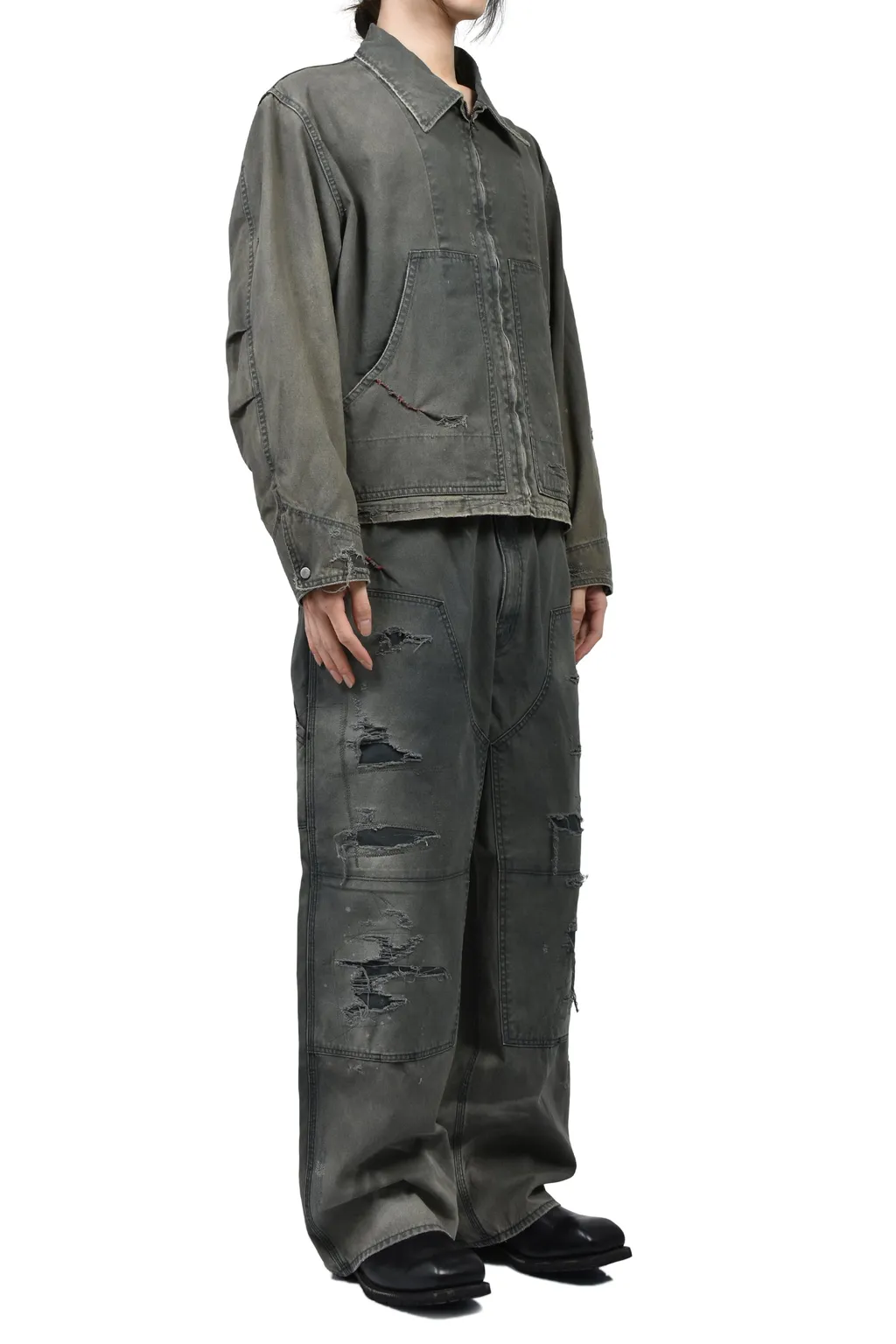 Remaked Detroit Duck Jacket / Blk