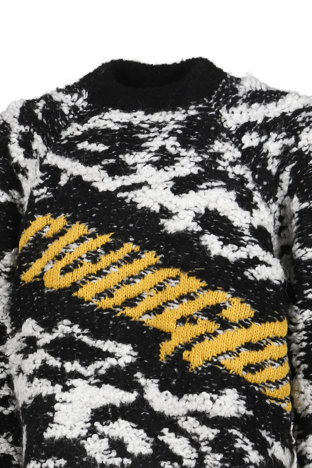 Giant Leopard Pull Over / Blk / Wht