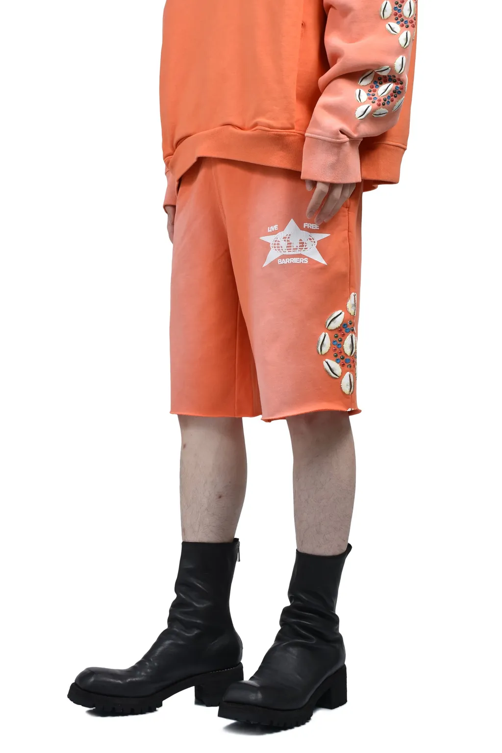 Cowrie Shell Sweatshort / Org