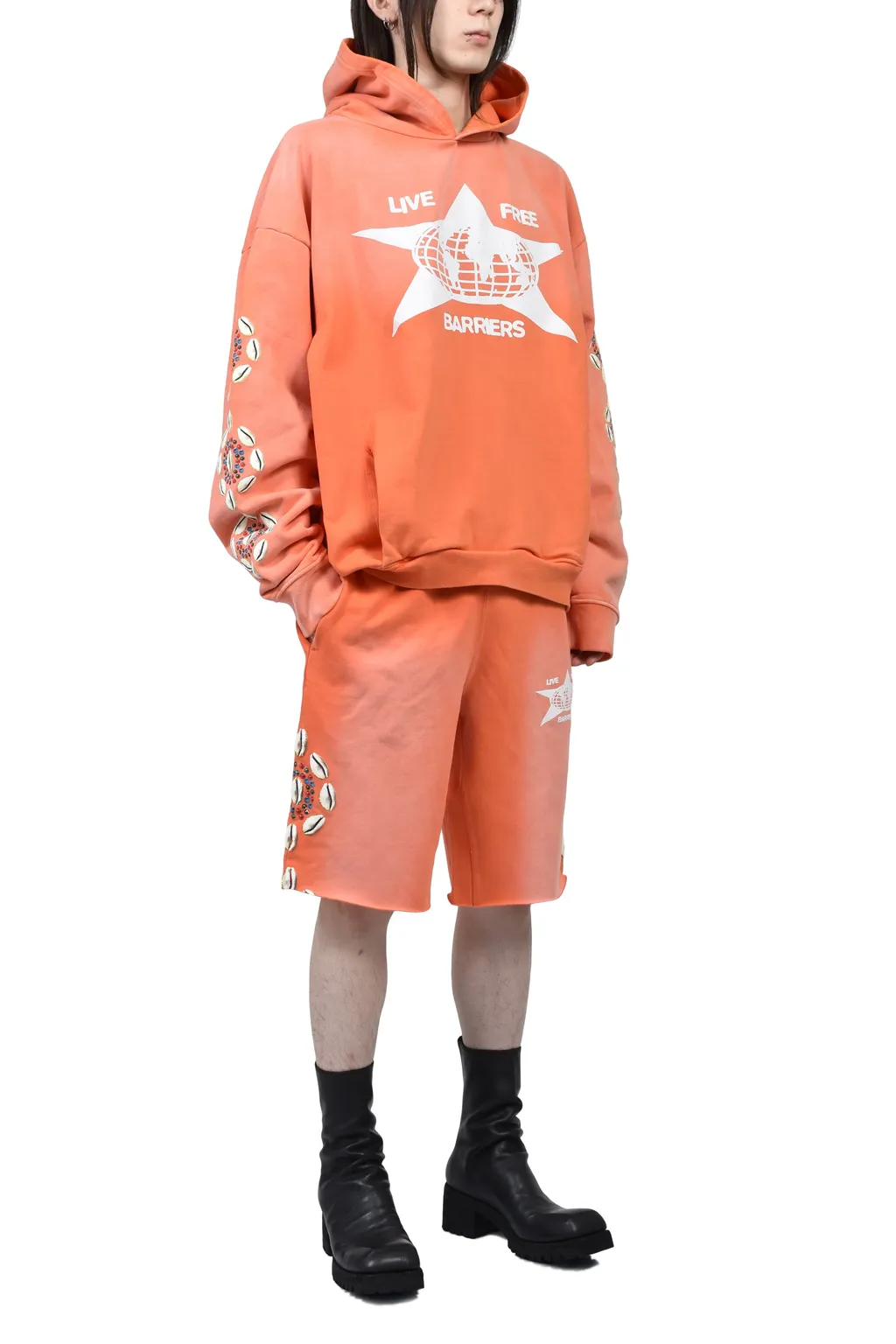 Cowrie Shell Sweatshort / Org