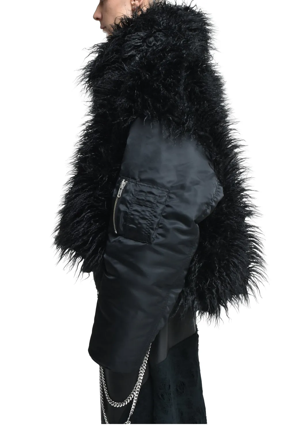 Hairy Reversible Bomber / Core Blk
