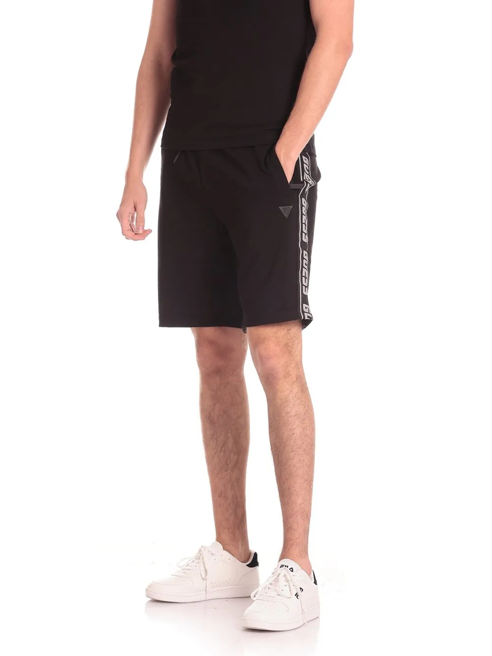 Guess Eco Arlo Logo Tape Shorts