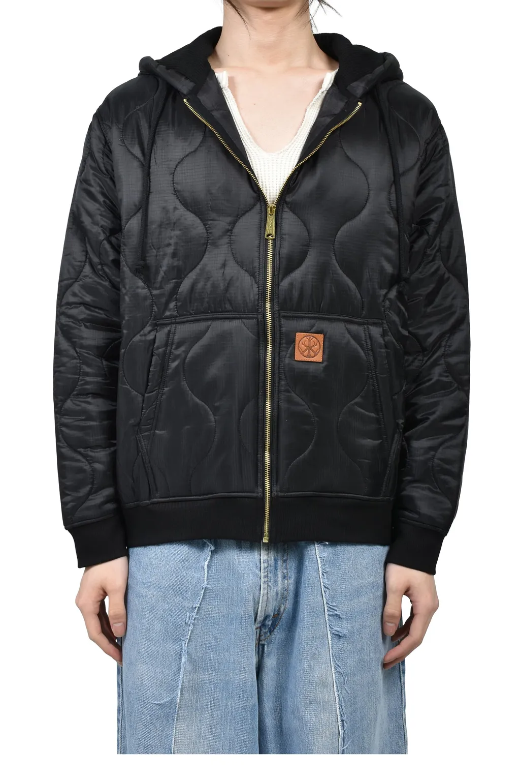 Liner Zip Hoodie / Black