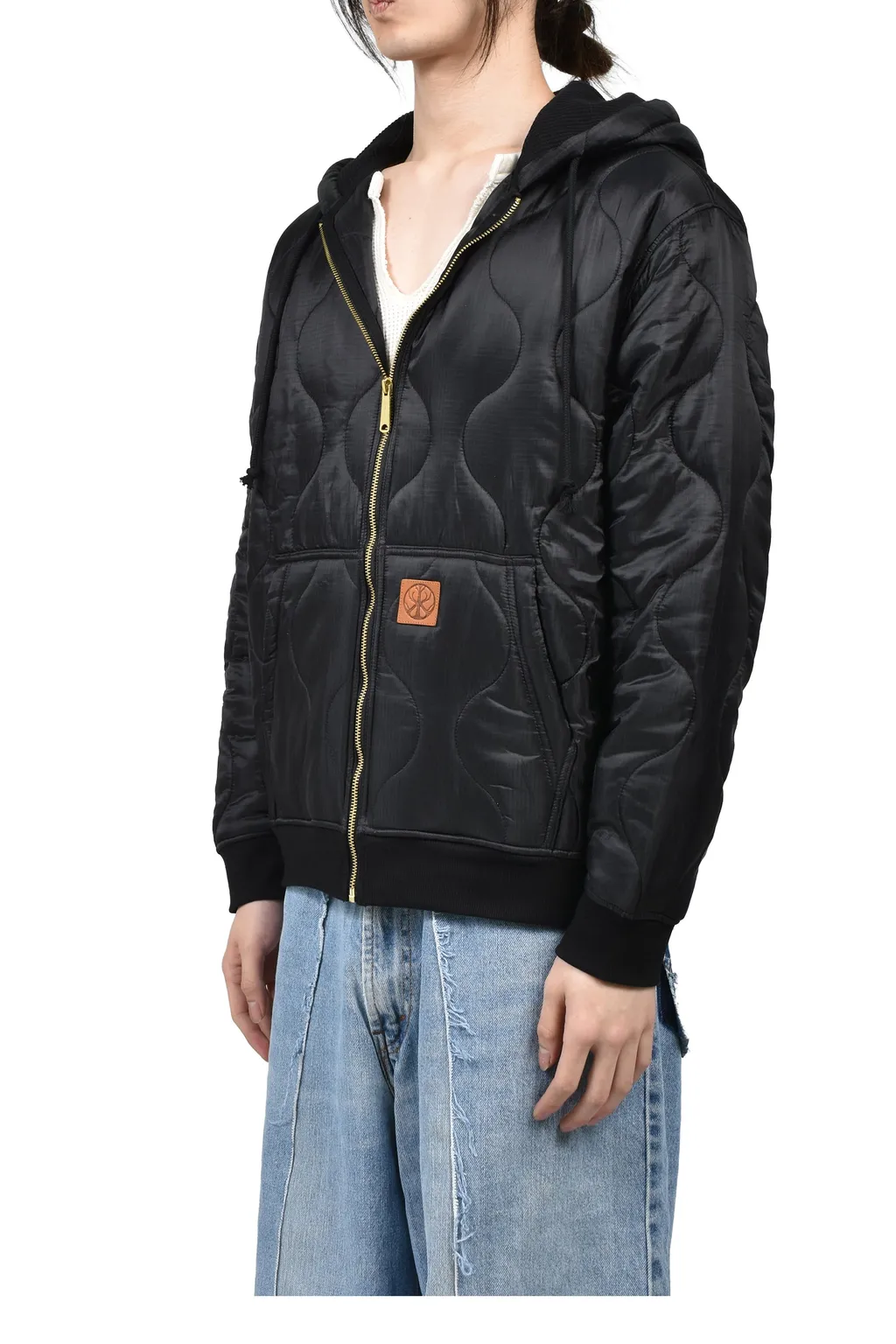 Liner Zip Hoodie / Black