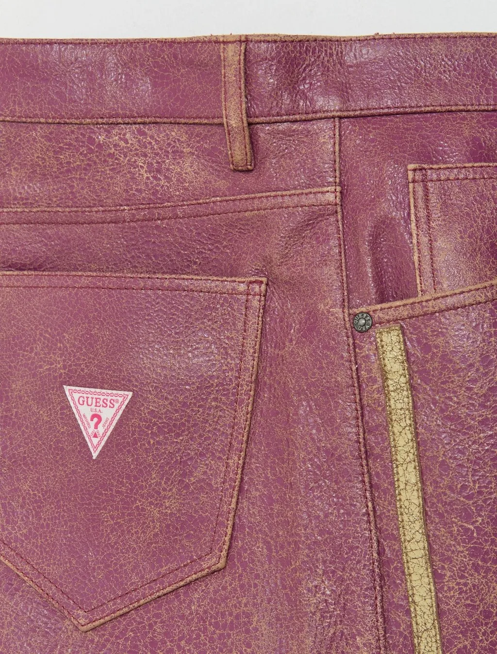 Guess Crackle Leather Shorts