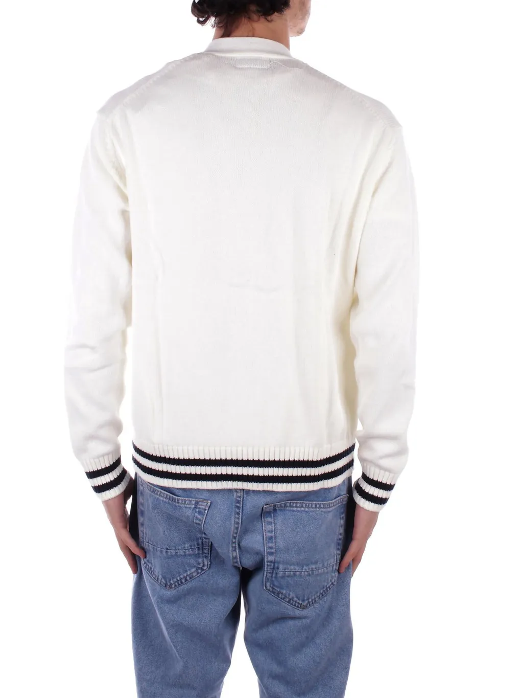 Guess Logo Embroidered Varsity Cardigan