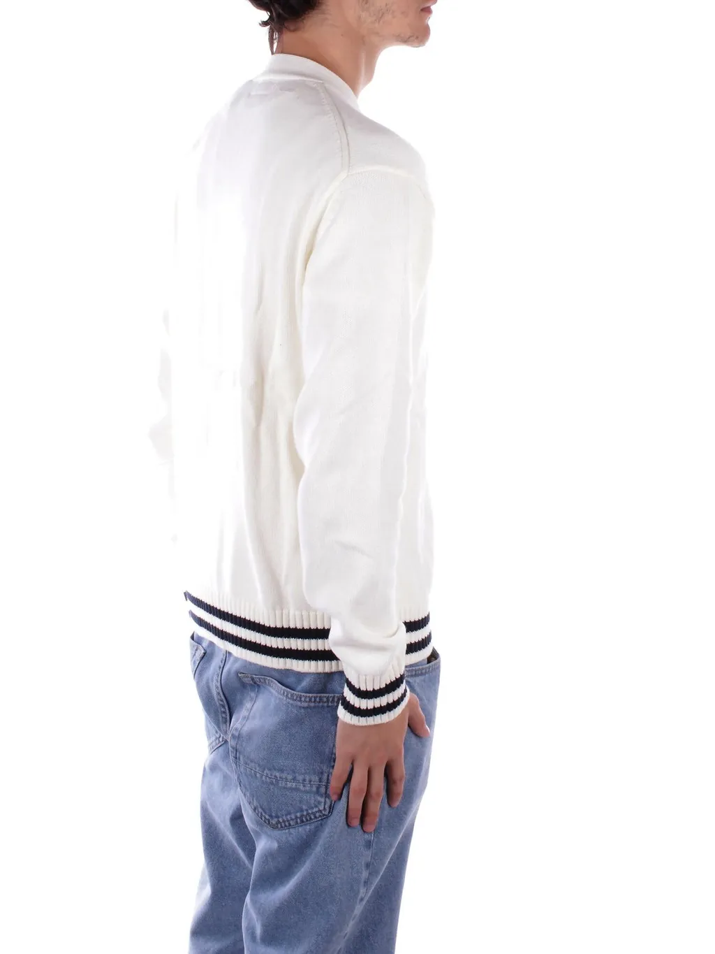Guess Logo Embroidered Varsity Cardigan