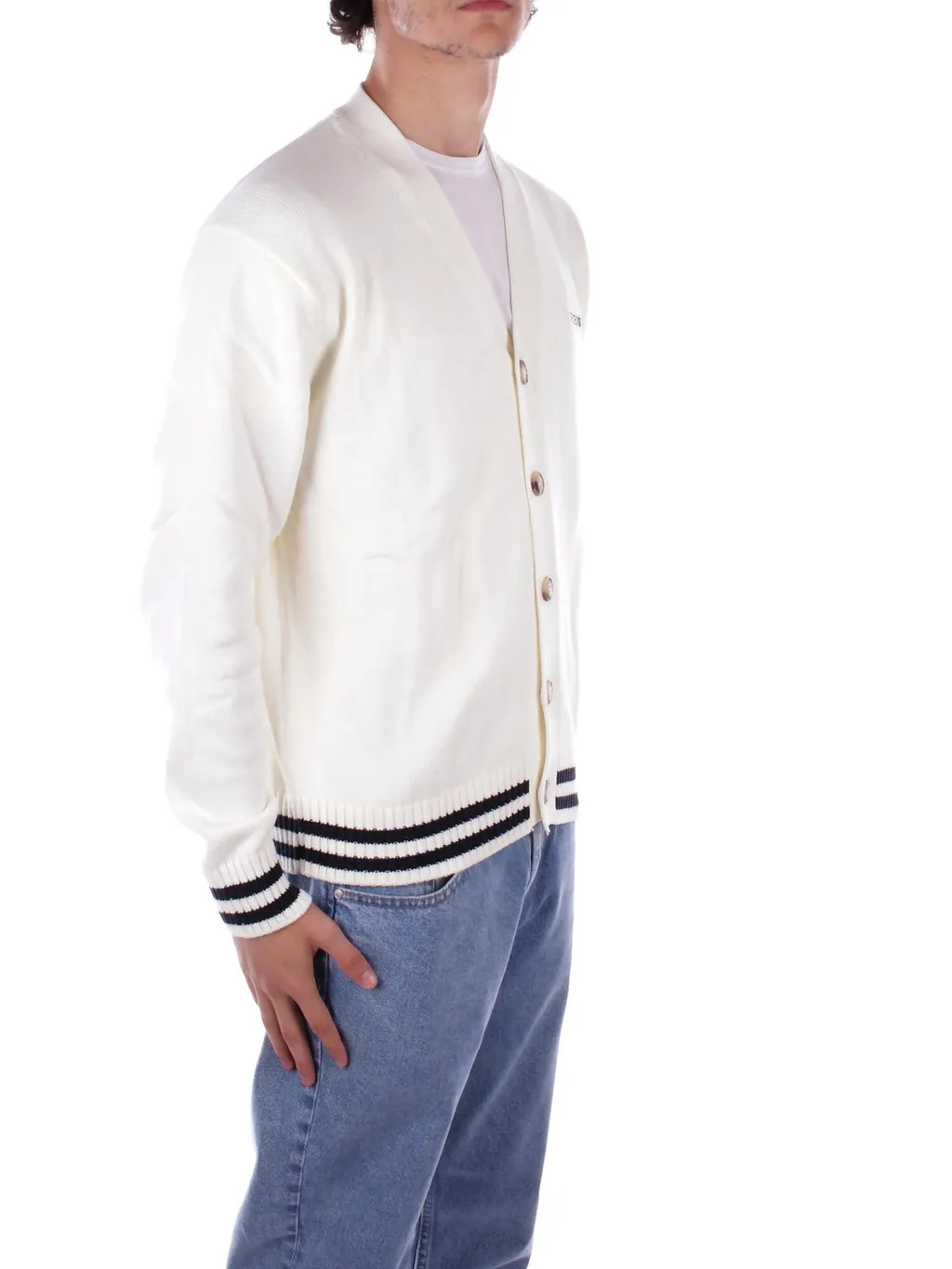 Guess Logo Embroidered Varsity Cardigan