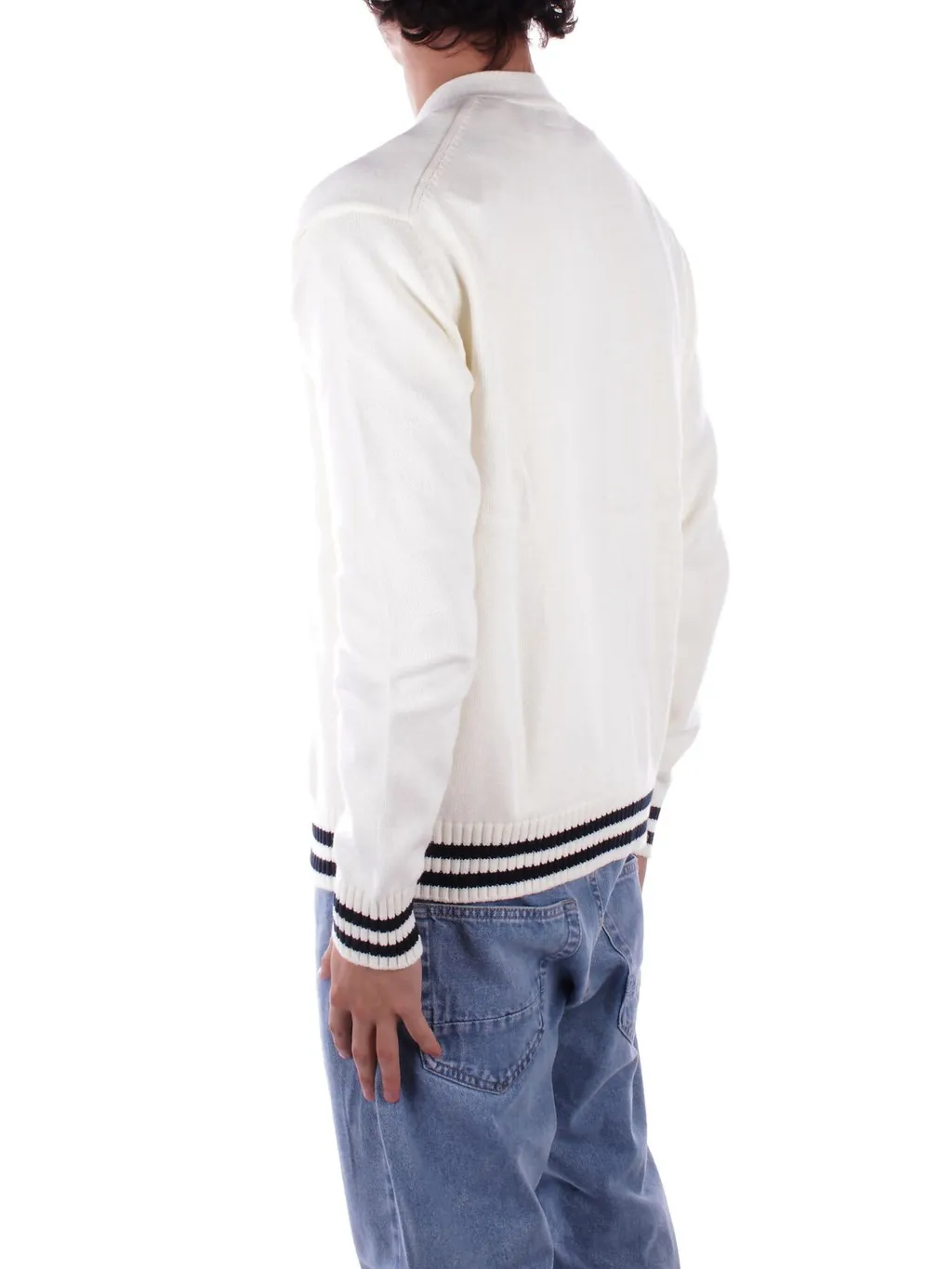 Guess Logo Embroidered Varsity Cardigan