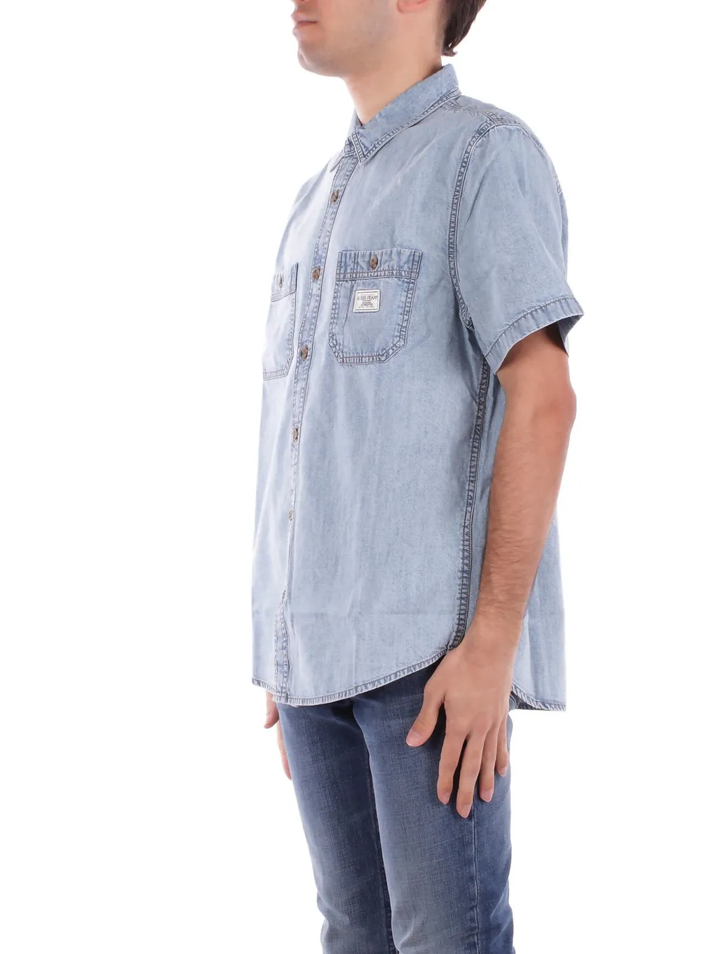 Guess Short-Sleeved Denim Shirt